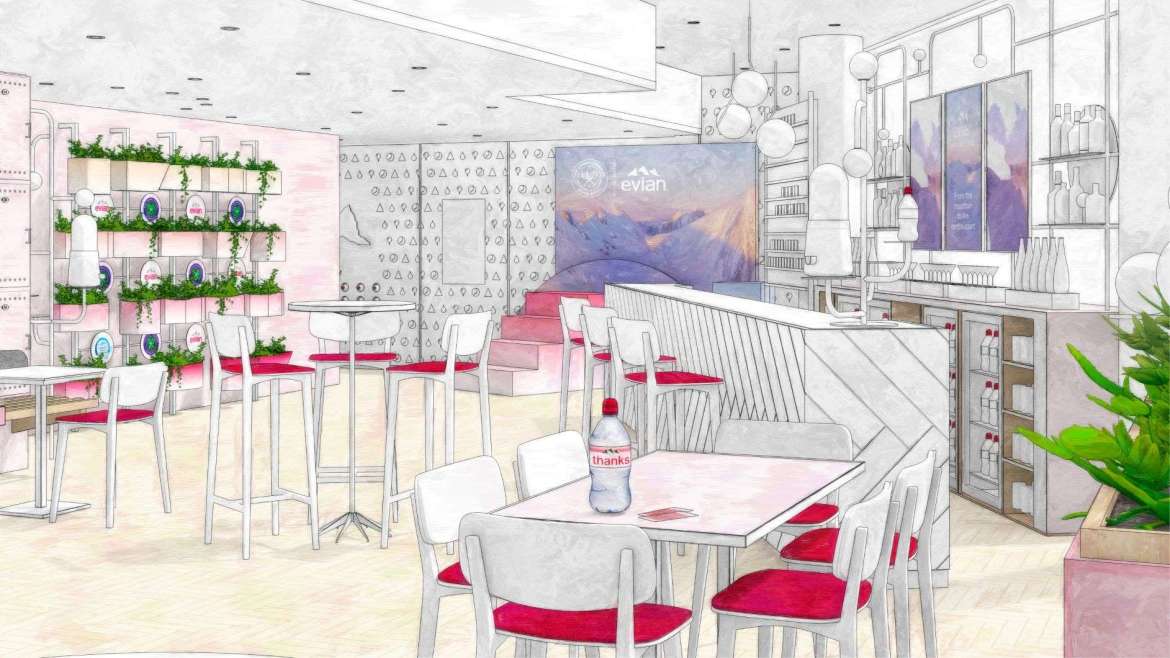 Inside evian’s carbon neutral VIP Suite at The Championships, Wimbledon