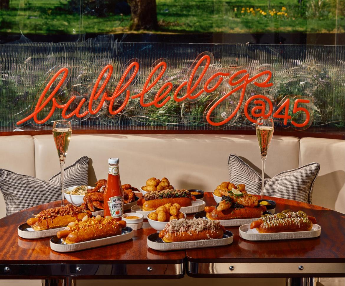 The absolute alfresco highlight of 2024: Bubbledogs at 45 Park Lane