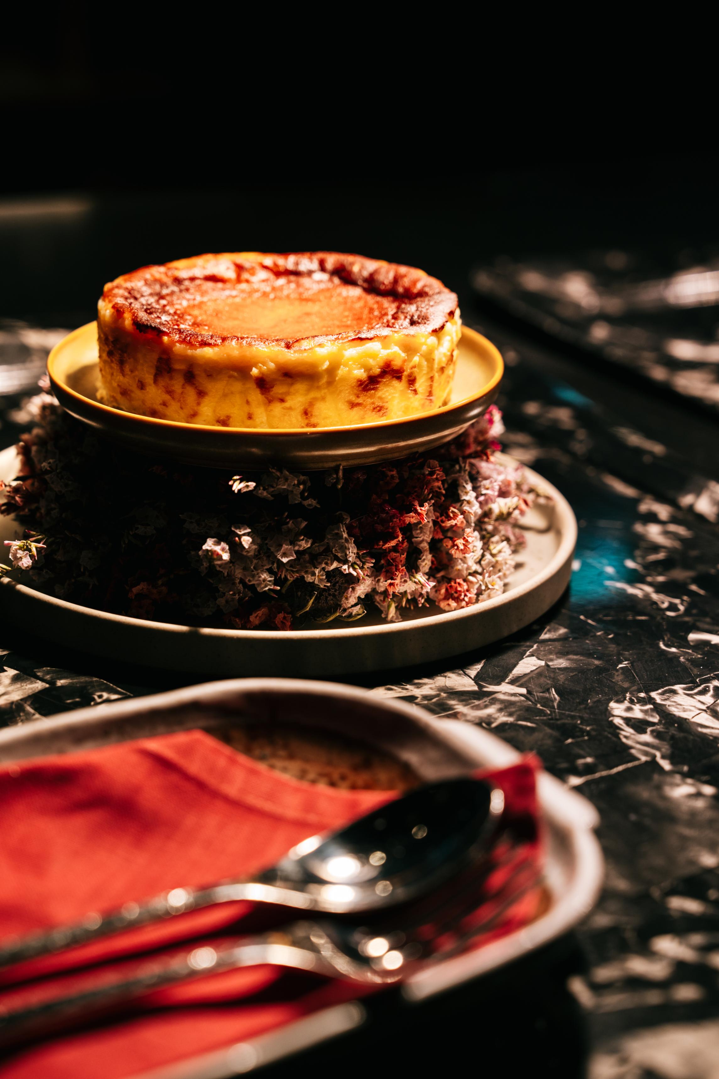 Basque cheesecake at Jara