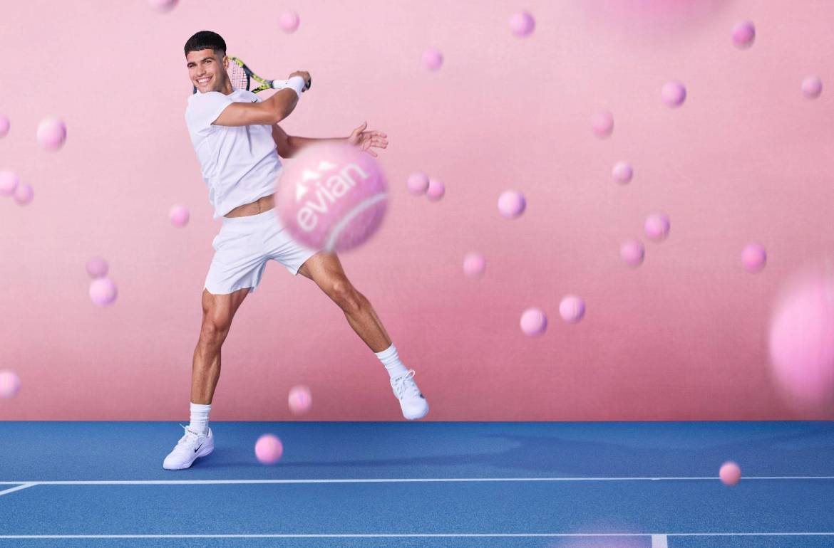 Carlos Alcaraz Joins Evian as Global Brand Ambassador