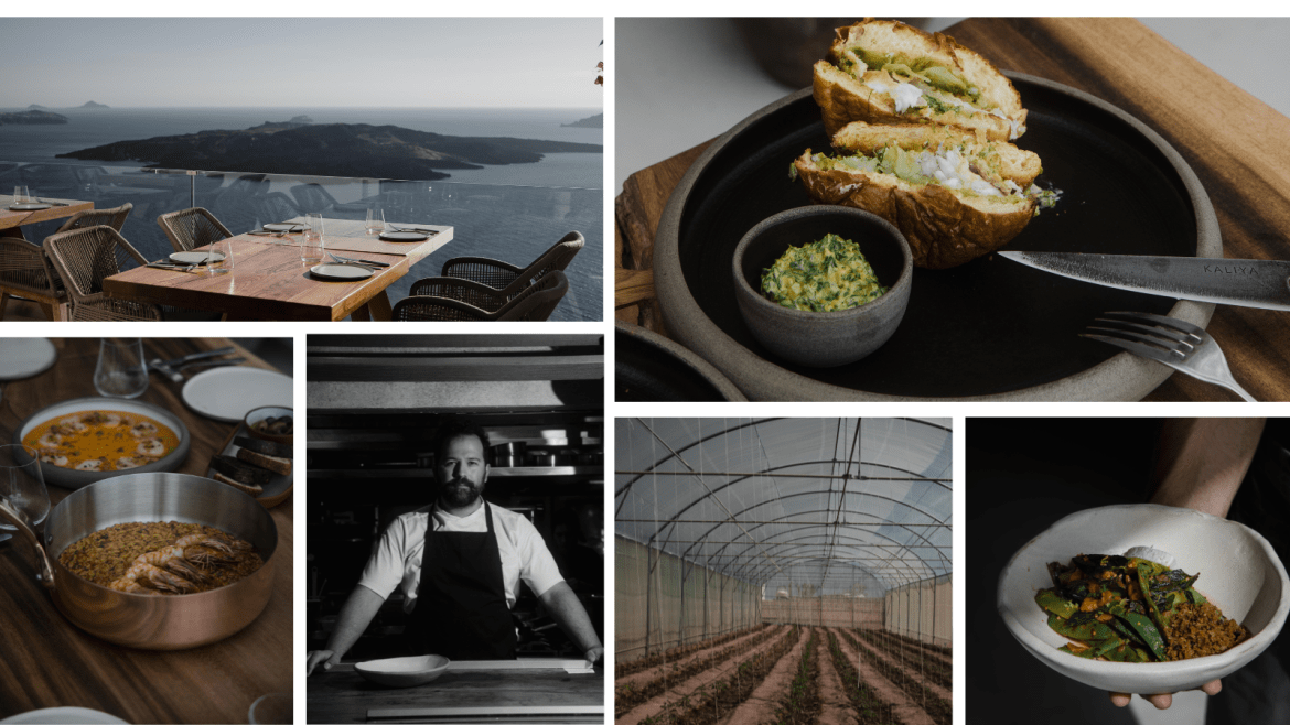 A long lunch at Kaliya: Where Santorini Unfolds Below